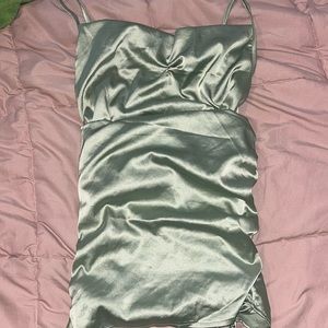Satin Mini Dress